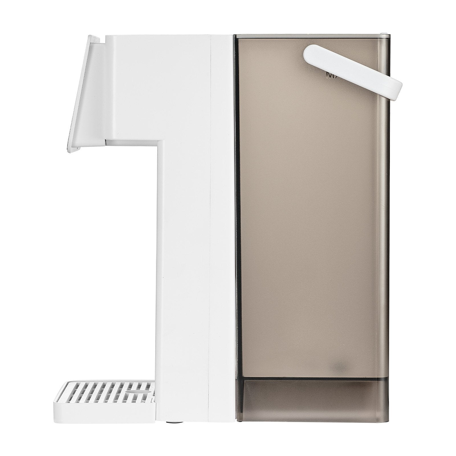 Pear Daisy countertop hot water dispenser with 6 temperature settings, 7 volume options, and 101oz capacity, ideal for home use.