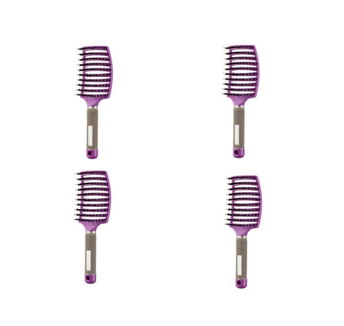 CJDropshipping anti-knot hairbrush for women with detangler bristles, designed to smoothly glide through tangled hair.