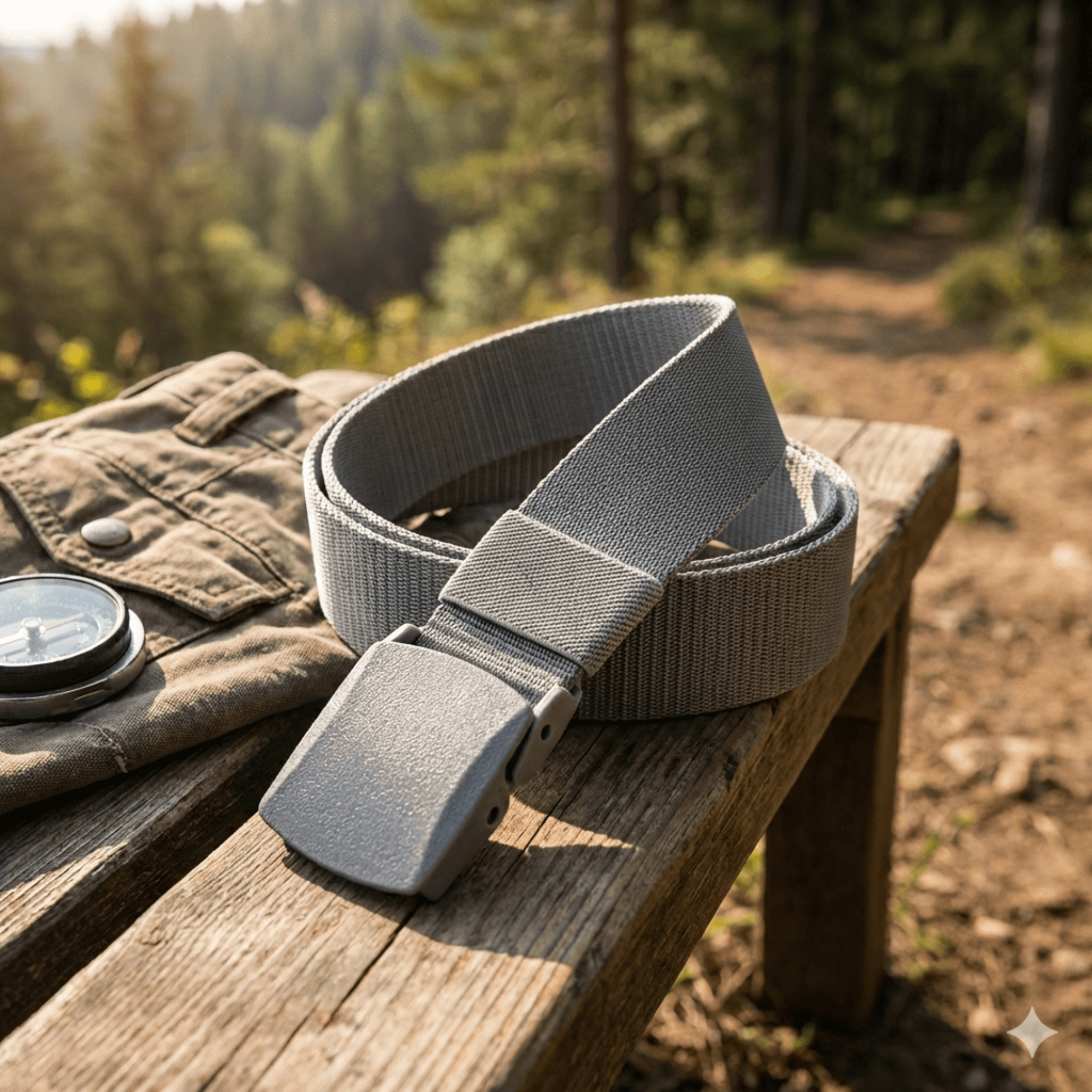 Black Lavender XGear tactical nylon belt with plastic buckle, adjustable strap and sturdy design for outdoor and tactical use.