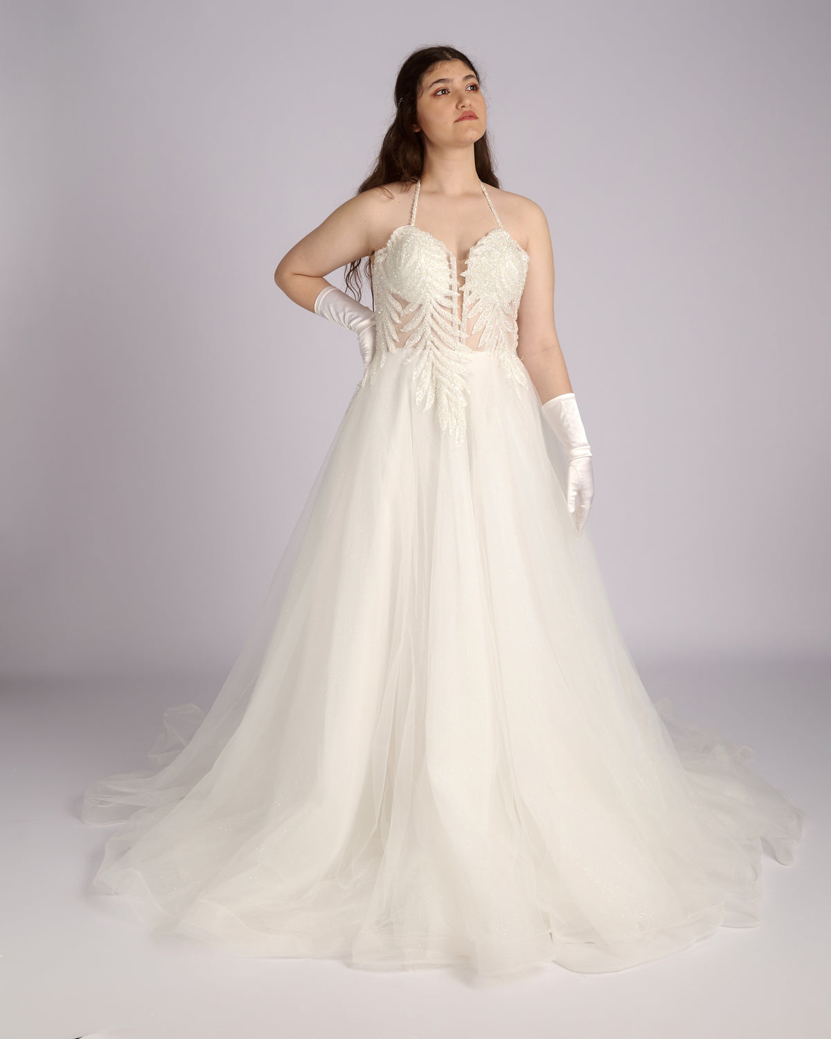 Danai Hand Beaded Crystal Bustier Hand Beaded Crystal Bustier Wedding Dresses