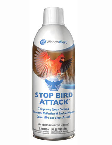 Rose Chloe Window Alert WINDSBA bird deterrent spray for windows to prevent bird attacks, pet-safe and easy to apply.