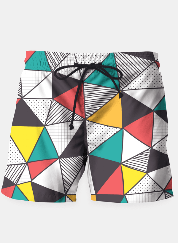 Sky Felix T-shirt featuring a vibrant geometric and colorful pattern, showcasing bold designs and bright hues.