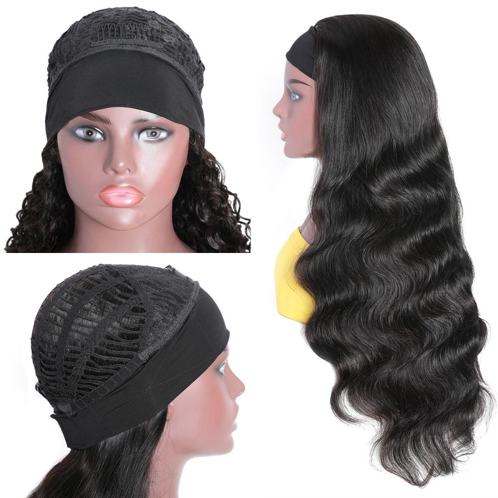 Cerise Alfie body wave human hair headband wig for women, easy to wear, no glue, versatile bath and beauty accessory