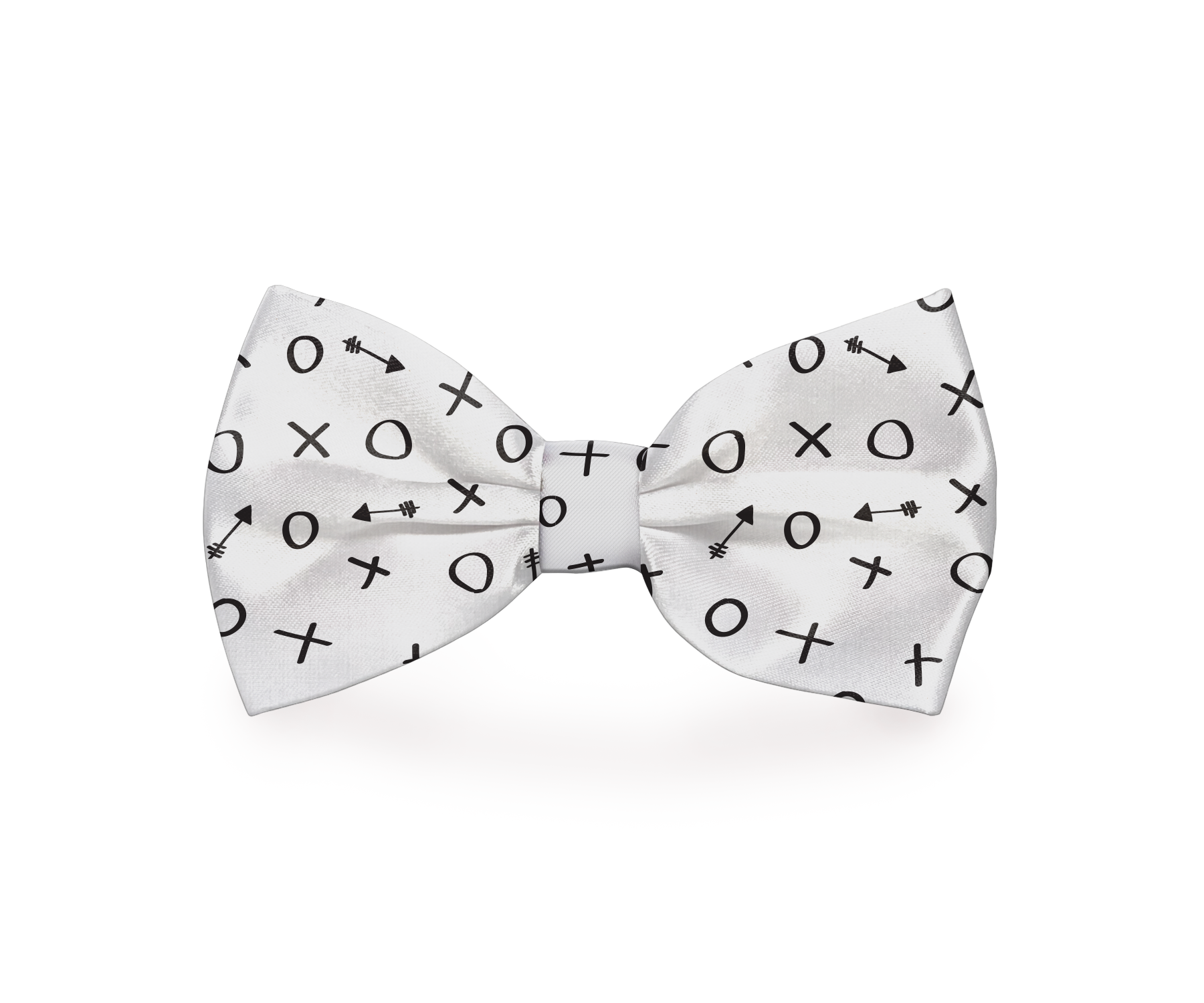Plum Semele Hugs & Kisses dog bow tie featuring a playful kisses pattern, perfect for stylish pet accessories.