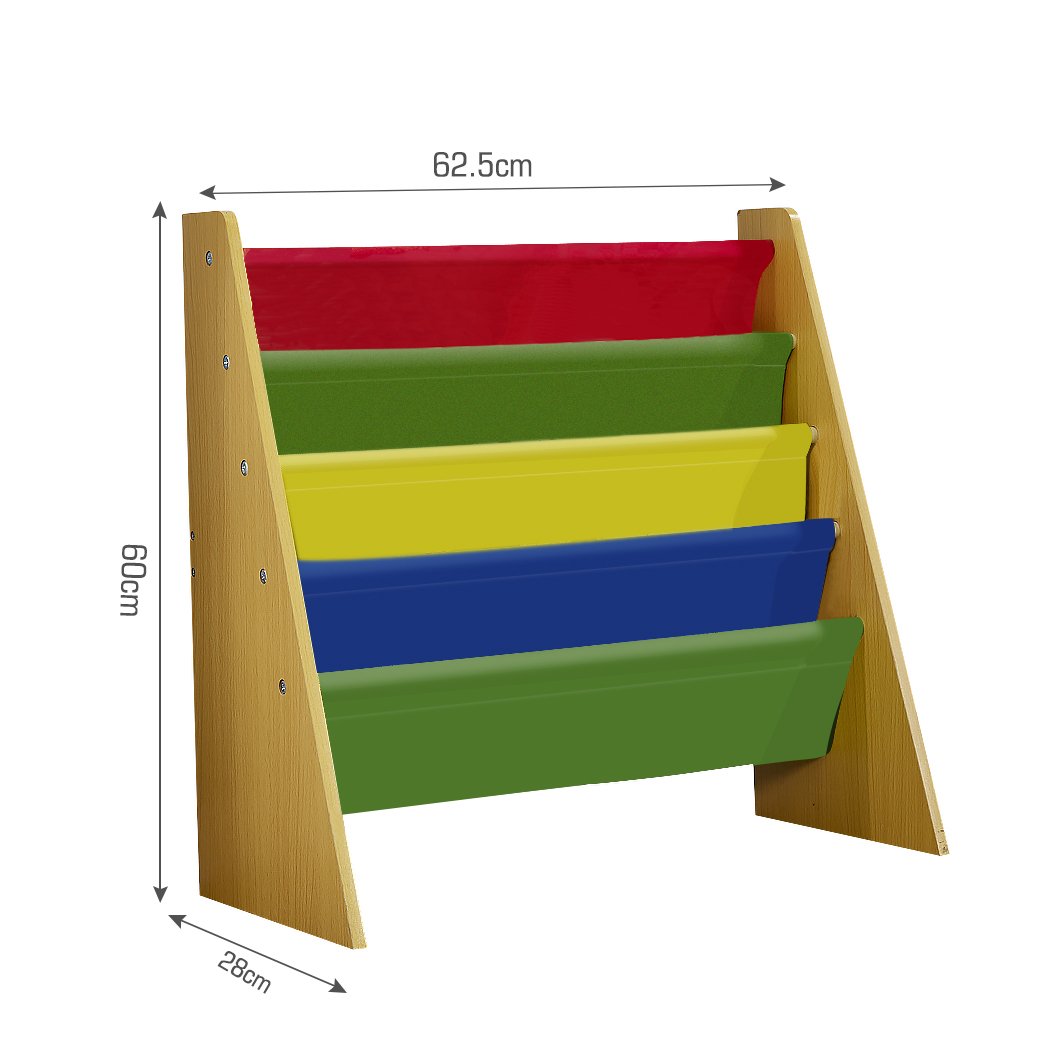 Ultramarine Dione Levede wooden kids bookshelf and toy organizer with multiple compartments for children&
