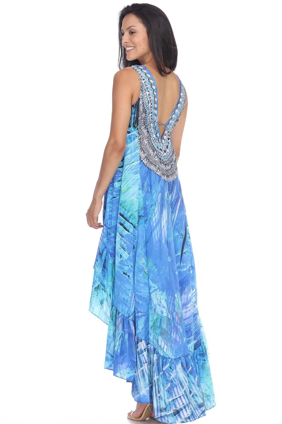 High Low Dresses Resort Beach Boho Casual Summer Evening Vestido Dress Vacation Travel Bohemian…