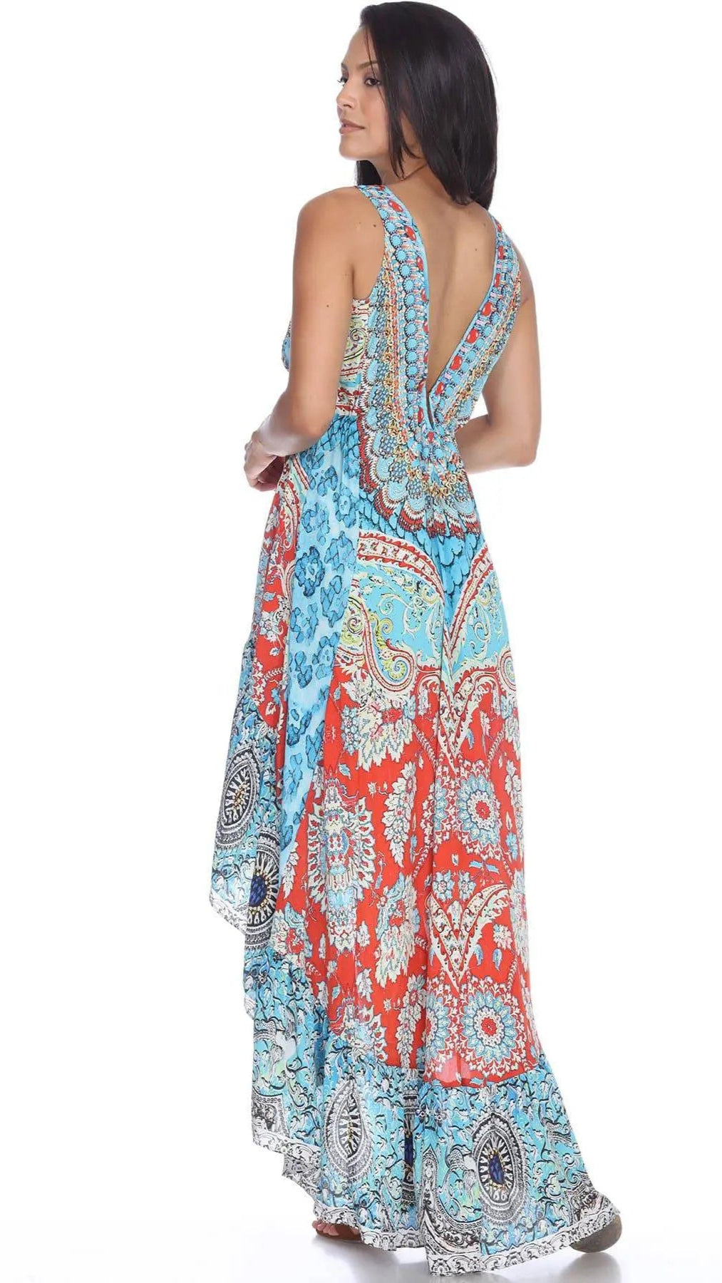 High Low Dresses Resort Beach Boho Casual Summer Evening Vestido Dress Vacation Travel Bohemian…