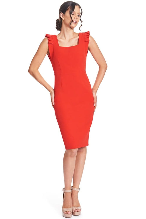 Red Monarch Dress by Peach Dionysus, a women&