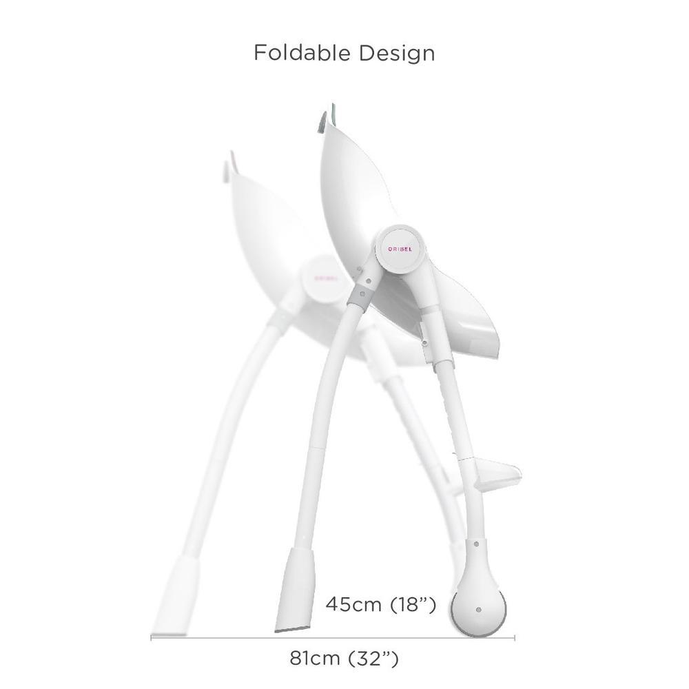 Ultramarine Dione Oribel Cocoon baby high chair for infants and toddlers, designed for comfortable kid dining and feeding.