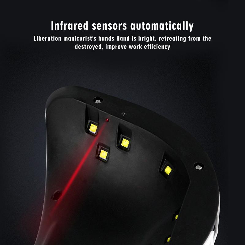 Yellow Pandora acrylic gel UV LED nail curing lamp for professional nail drying and curing.