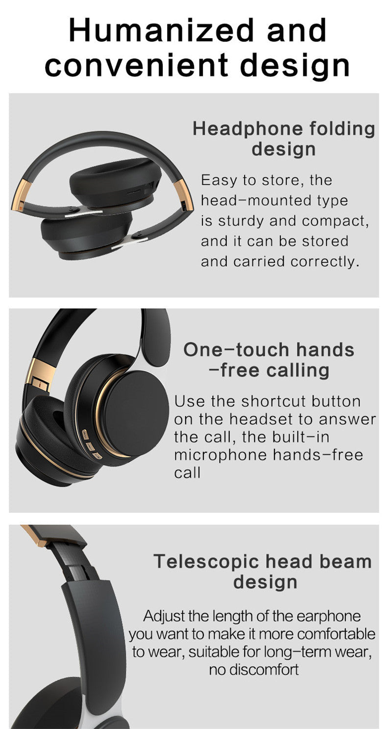 Yellow Pandora Dragon wireless Bluetooth gaming headset with TF card slot, designed for mobile and laptop use.