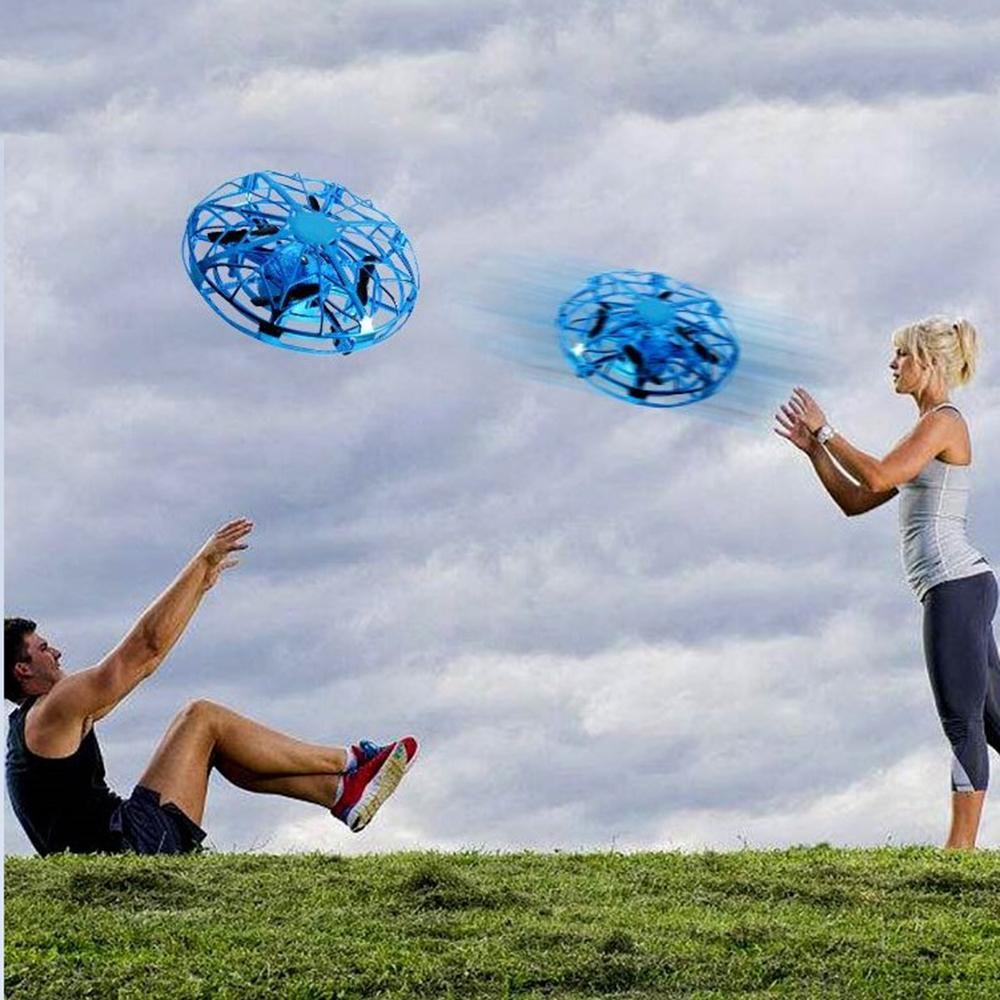 Mini Jade flying helicopter drone with infrared induction, toy UFO RC drone, compact aircraft for outdoor and indoor fun.
