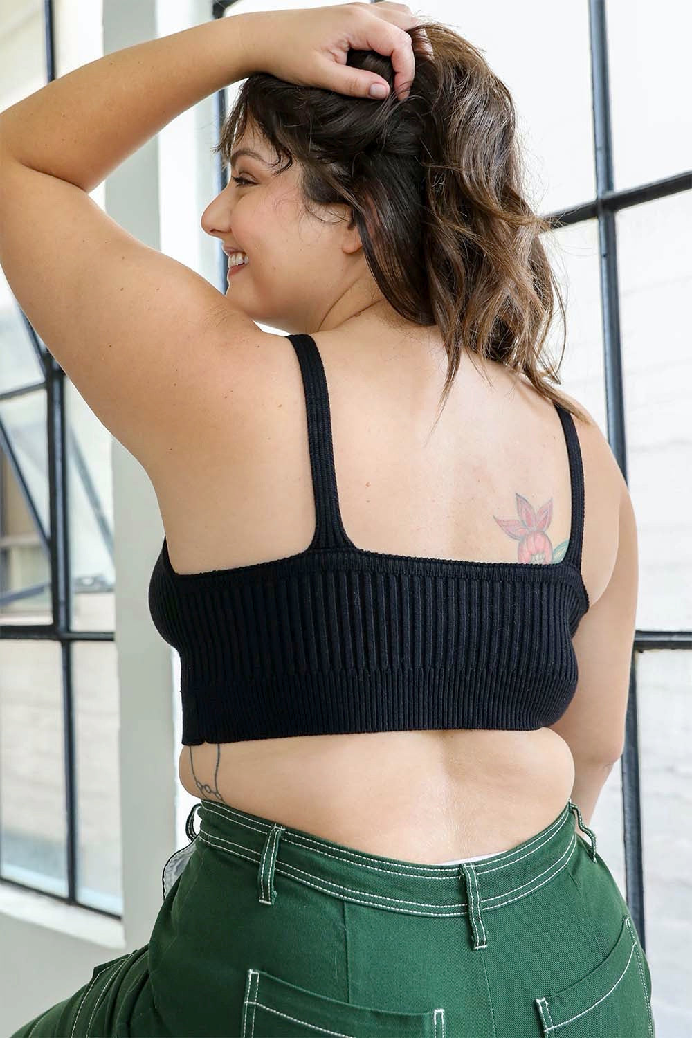 Periwinkle Aether rib-knit lounge brami, a cozy and stylish tops & blouses piece with a fitted ribbed design.