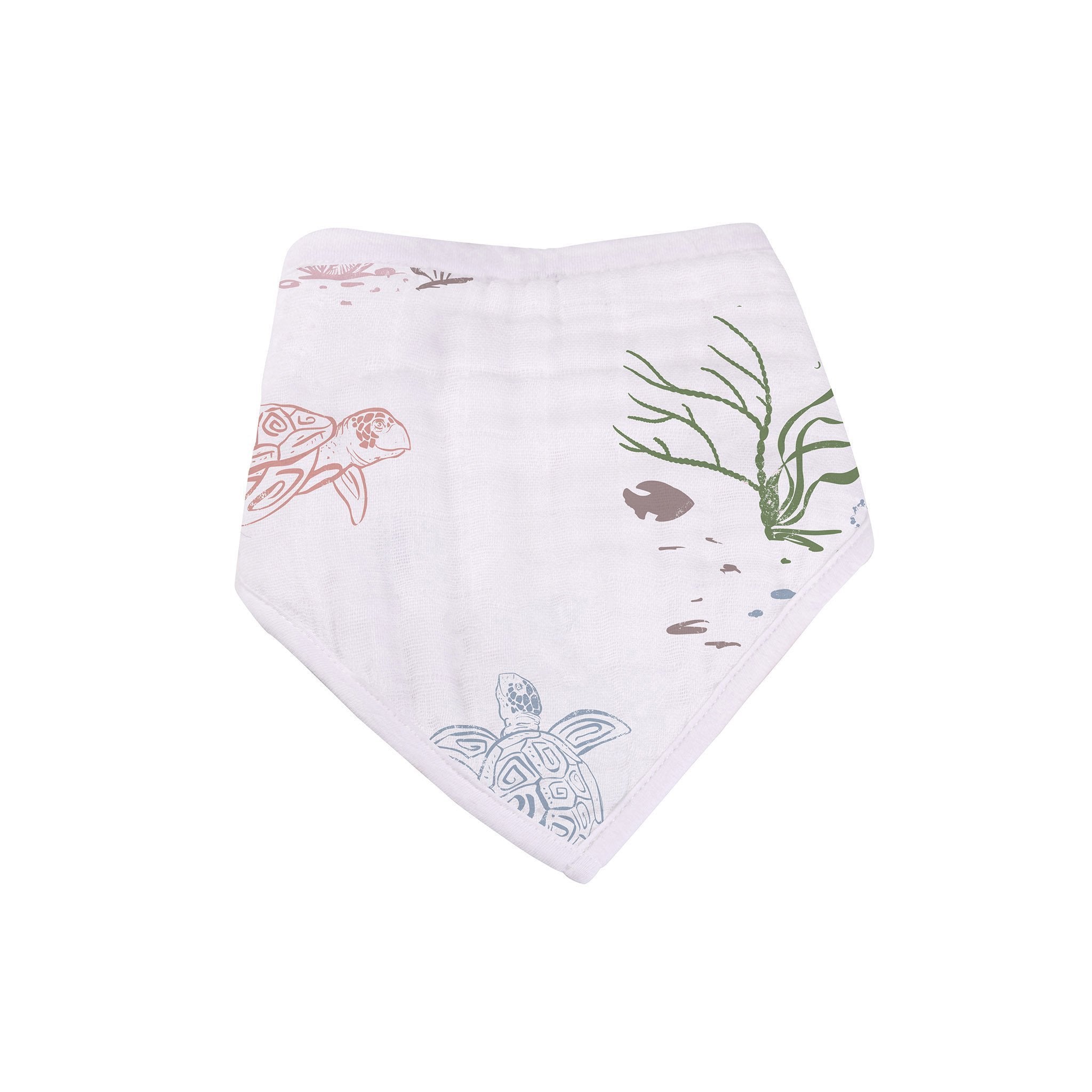 Lavender Charlie Under The Sea bamboo bandana bib set for kids and babies, featuring colorful ocean-themed designs.