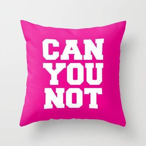 Scorpius "Can You Not" cushion pillow with humorous text design on soft fabric, ideal for casual home decor.