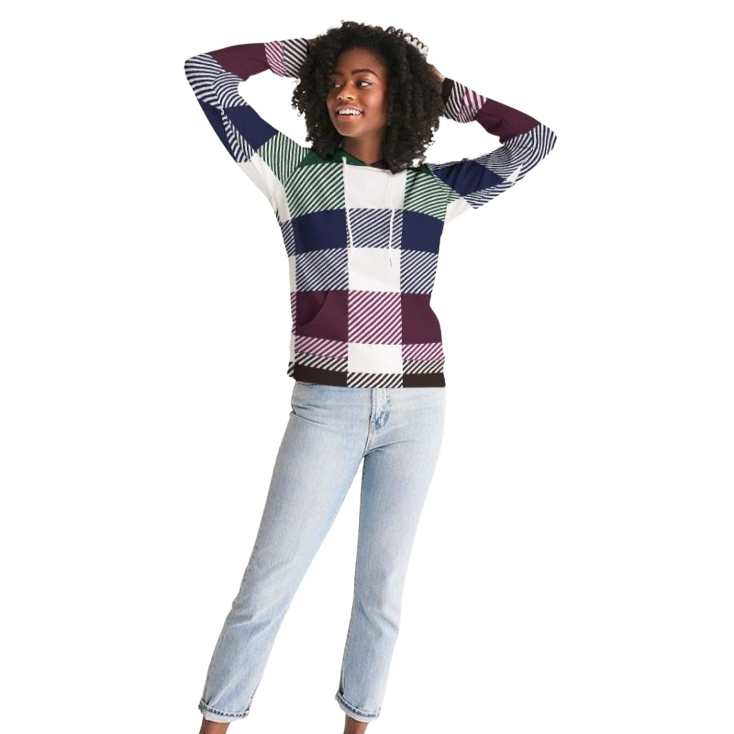 Multicolor striped women&