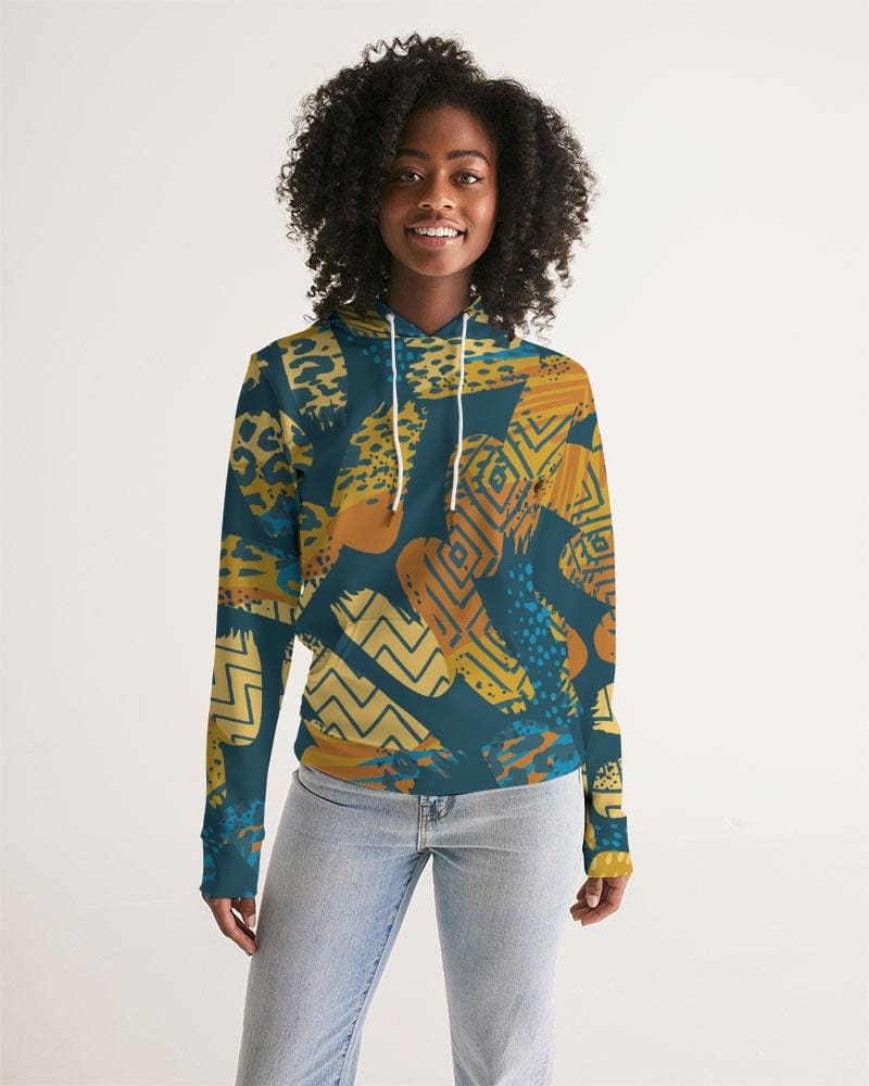 Blue abstract graphic women&