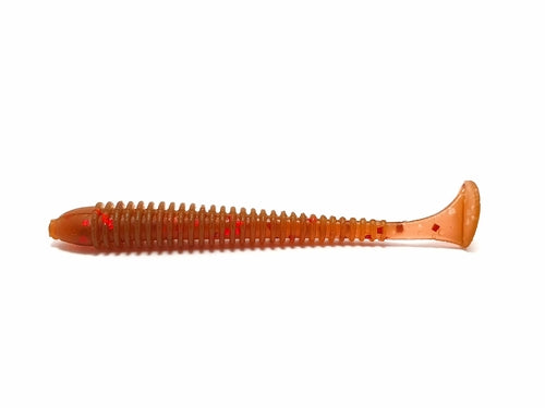 Aquamarine Misty Xwist Floating 3.6-inch fishing float with bright orange and green sections for visibility on the water.