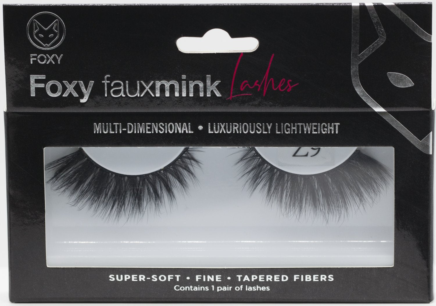Foxy Faux Mink Lashes Model Z9 by Grey Hephaestus, natural eye makeup with full, wispy false eyelashes.