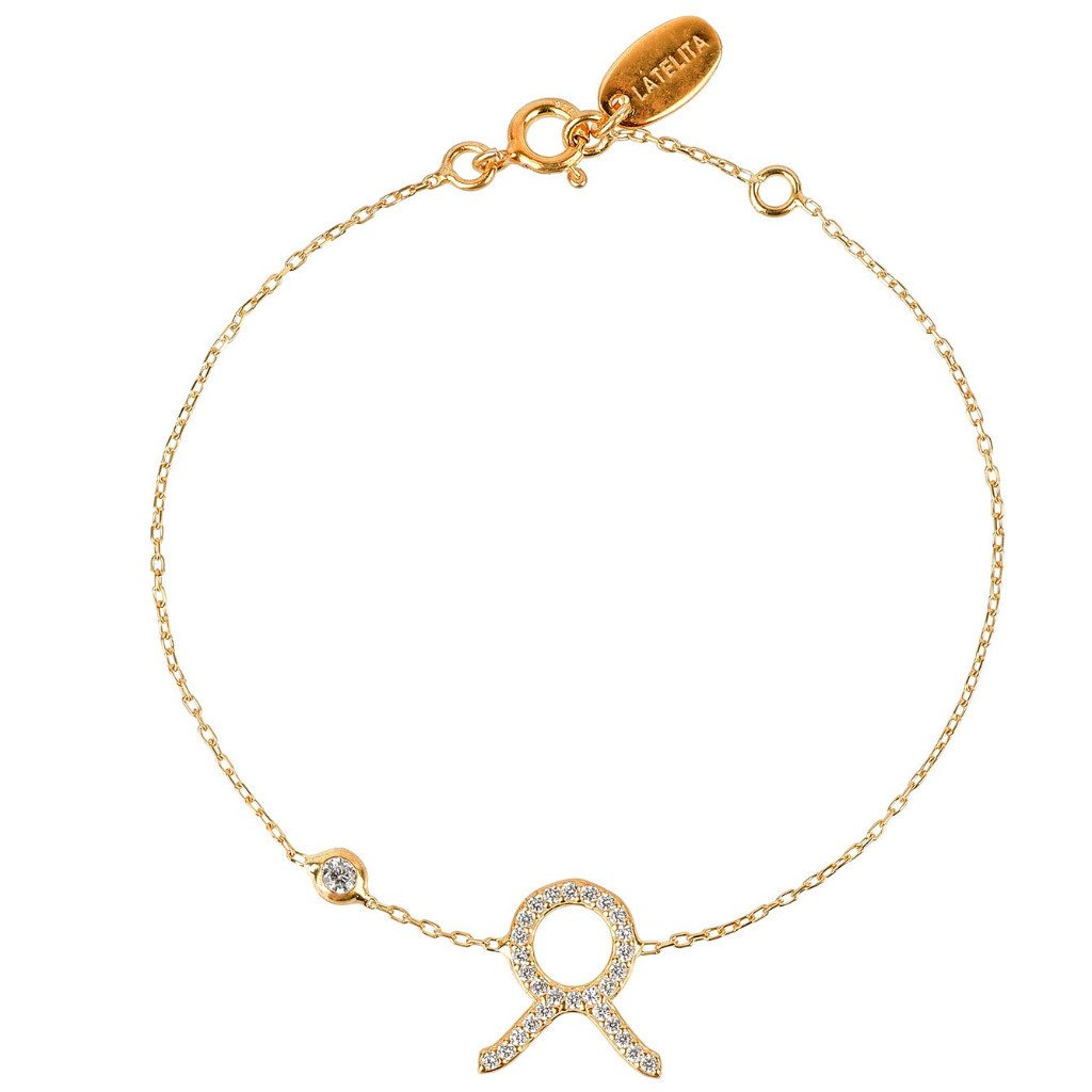 Gold Misty Taurus zodiac star sign bracelet featuring a gold-tone charm and celestial design, perfect as a zodiac accessory.