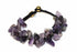 Raw Amethyst Stone Bracelet by Silver Hestia featuring irregular purple amethyst beads on a stretch cord.