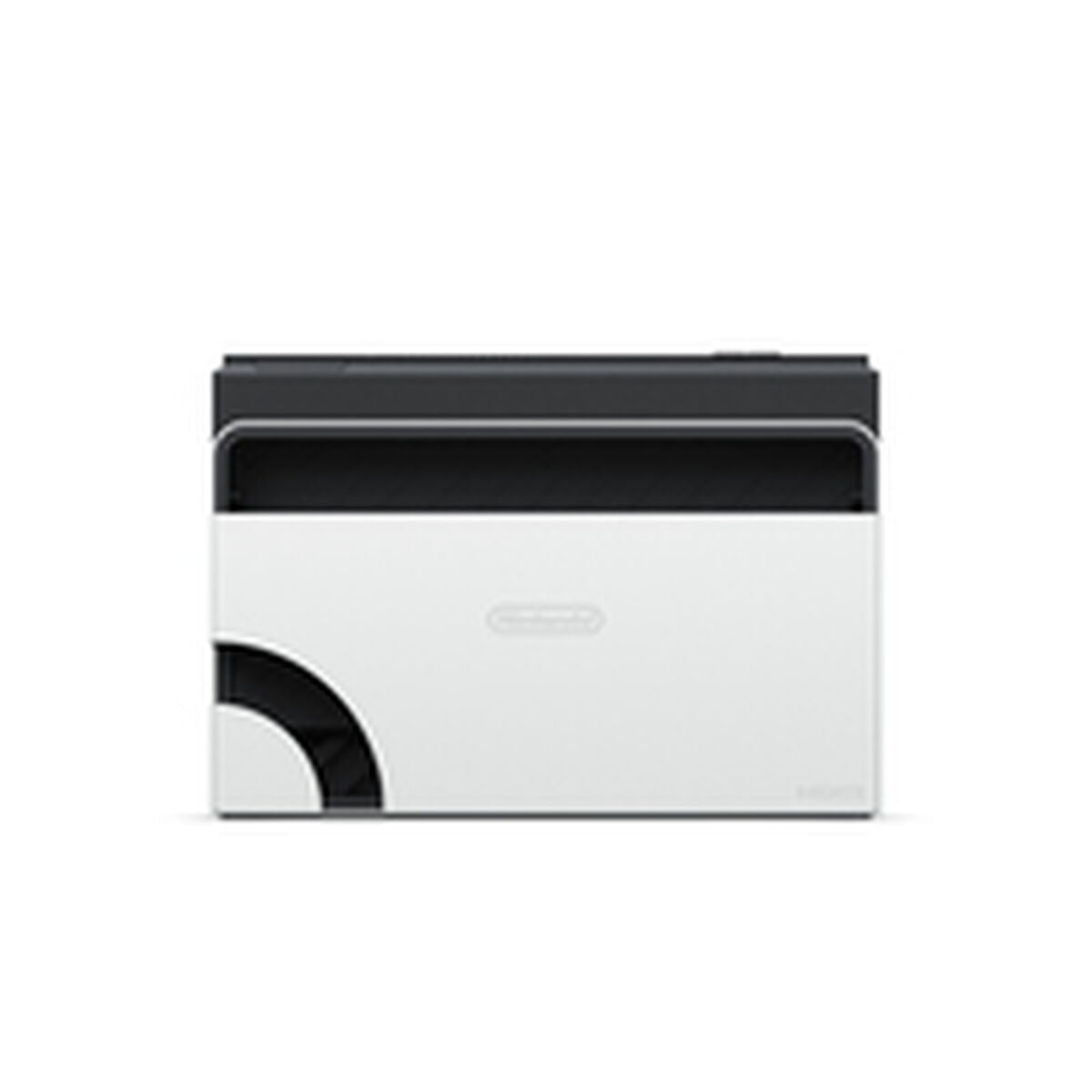 White Nintendo Switch console with Joy-Con controllers, featuring the Bigbuy brand logo in a sleek consumer electronics design.