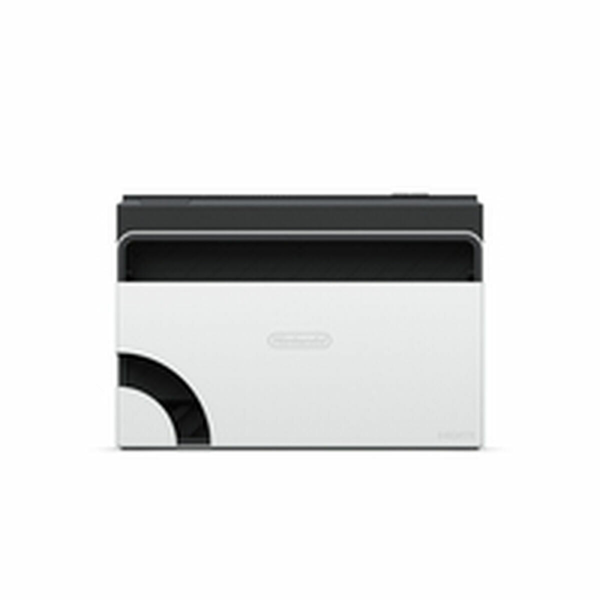 Nintendo Switch console in white from Bigbuy, showing the front view with screen and control buttons.
