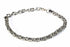 Silver Hestia Layla Flashy bracelet with sparkling design, showcasing intricate metalwork and stylish embellishments.