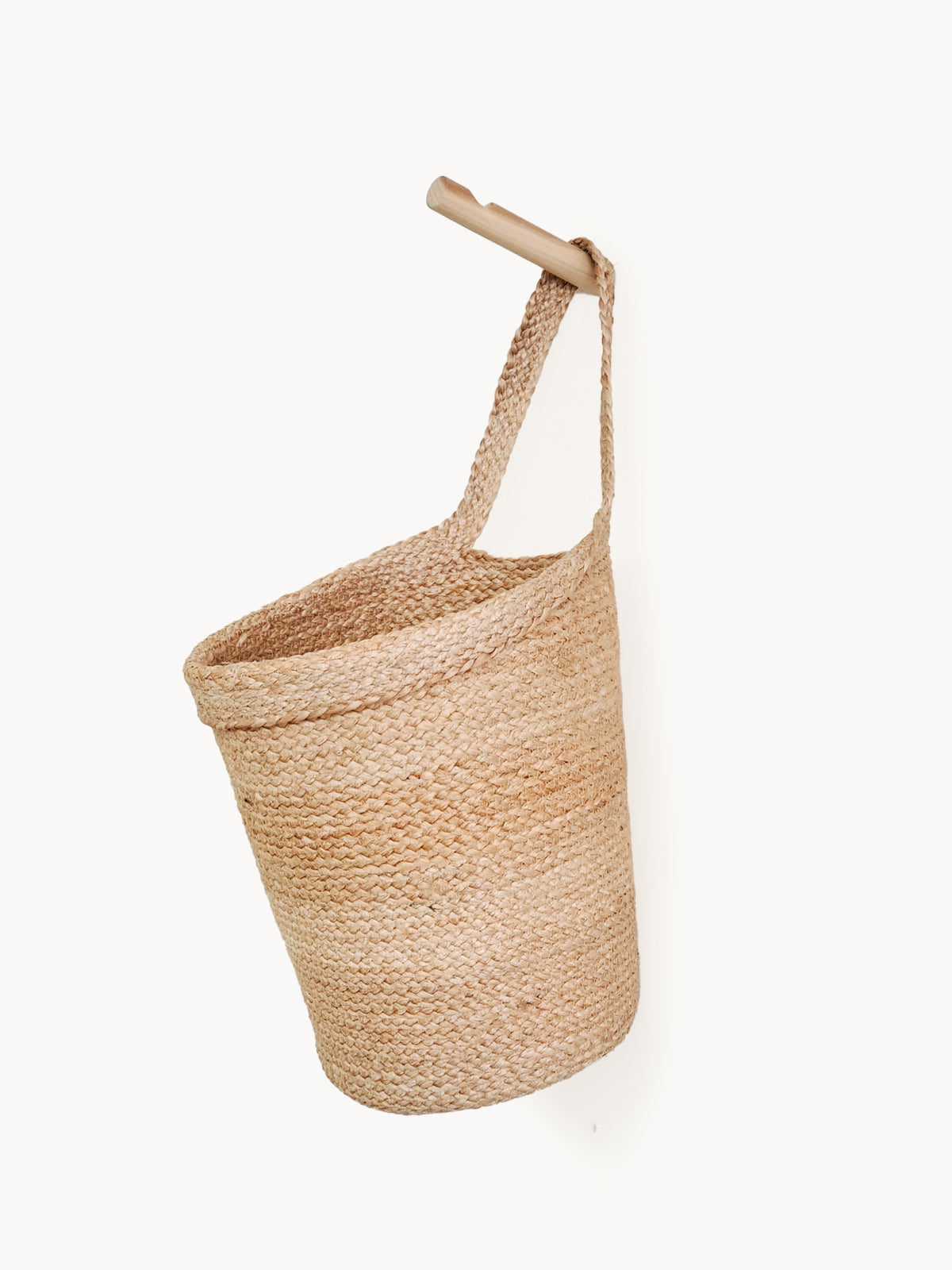 Start2Finish wall hanging basket with woven design, suitable for home décor or storage, shown hanging on a wall.