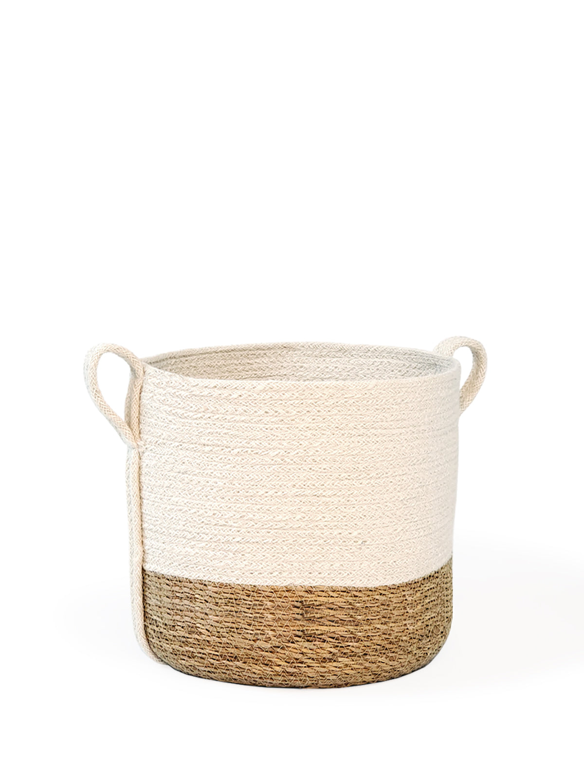 DC-KORISSA Savar basket with side handle, woven home storage basket, ideal for organizing or decorative use.