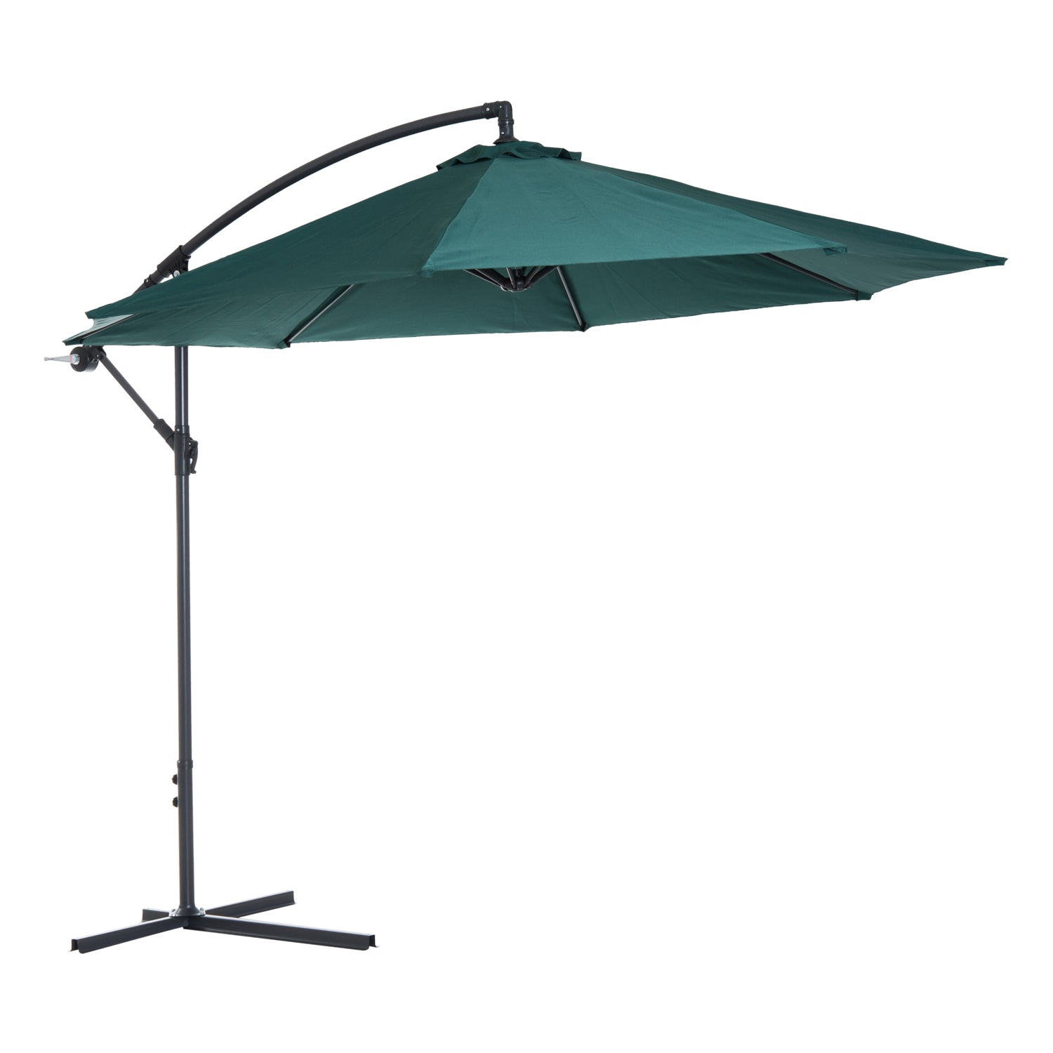 Taupe Shadow 10-foot deluxe outdoor patio umbrella with market parasol design, perfect for garden and outdoor shading.