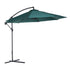Taupe Shadow 10-foot deluxe outdoor patio umbrella with market parasol design, perfect for garden and outdoor shading.