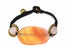 Silver Hestia Peach Agate Slice and Rose Quartz bracelet featuring polished stones and a delicate clasp on a neutral background.