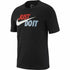 Men’s Nike short sleeve T-shirt in black, with Nike logo, designed for sports and outdoor activities.