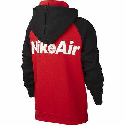 Black Nike Air sports jacket with athletic fit and breathable fabric, designed for outdoor sports and activewear.