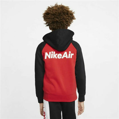 Black Nike Air sports jacket for men, featuring a sleek design and athletic fit, ideal for outdoor activities and workouts.