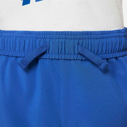 Kids Nike Sportswear sport shorts in bright colors, featuring athletic design and breathable fabric for active play.