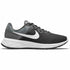 Nike Revolution 6 grey running shoes for adults, sports footwear with breathable mesh and supportive cushioning.