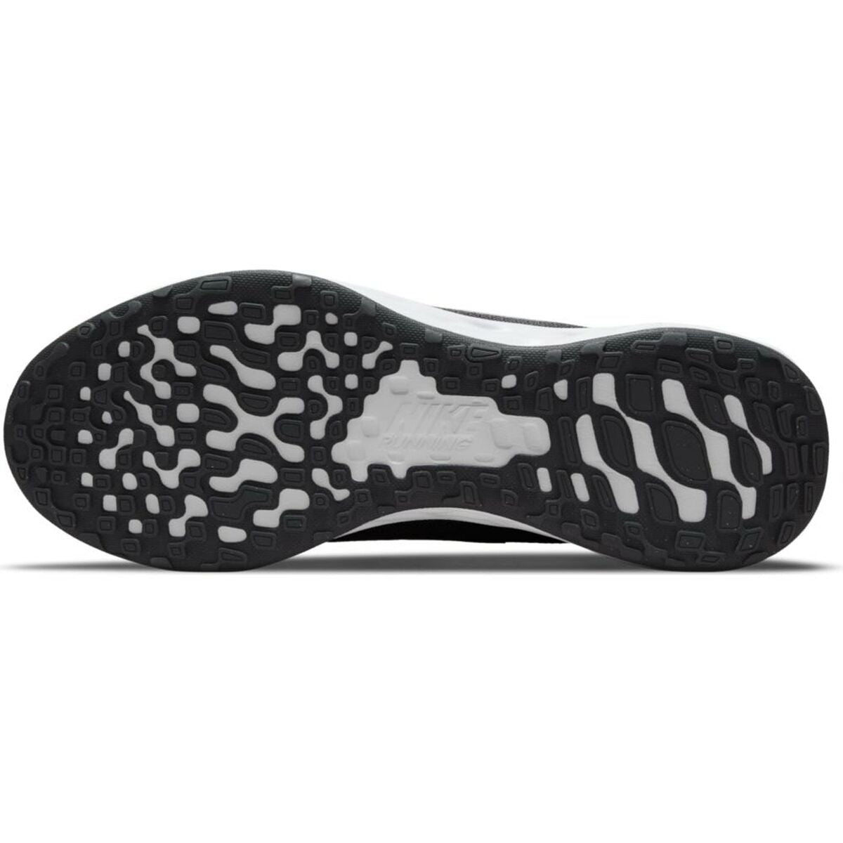 Nike Revolution 6 grey running shoes for adults, sporty design, breathable mesh upper, lightweight athletic footwear