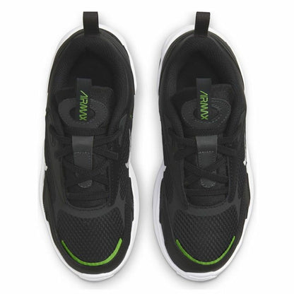 Kids Nike Air Max Bolt B black sports shoes for babies, featuring cushioned soles and breathable material for active little feet.