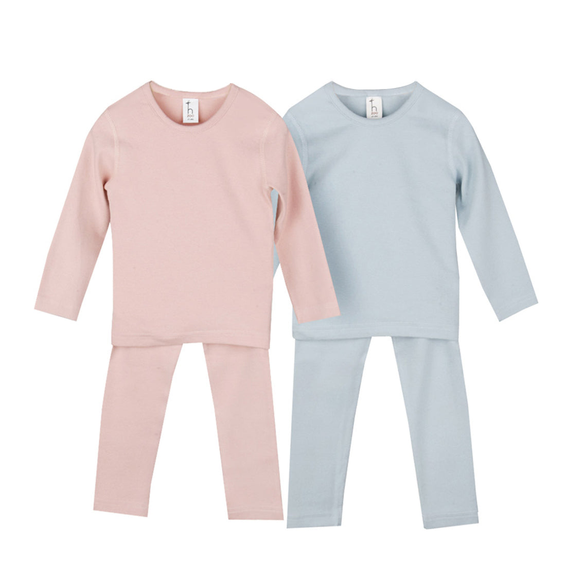 Organic cotton baby pajamas set with high-tension flat seams, featuring a toddler-friendly design from Amber Erebus.