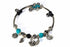 Silver Hestia Spring Love Charm Bracelet featuring delicate floral and heart charms on a silver bracelet.