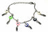 Silver Hestia Age Old Charms bracelet with intricate silver charms and beads, stylish and detailed jewelry accessory.