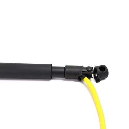 Black Lavender portable exercise bar with resistance bands, compact fitness equipment for strength training and workout flexibility.