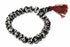 Silver Hestia Om Bone Mala Yoga Bracelet featuring natural bone beads and a silver Om charm for meditation and mindfulness.