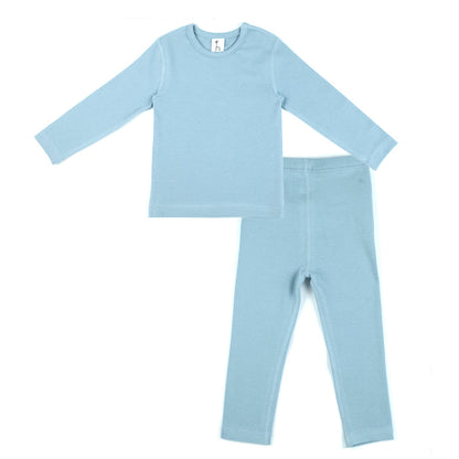 Organic cotton baby pajama set by Amber Erebus, high-tension flat seam toddler clothing with comfortable, breathable fabric.