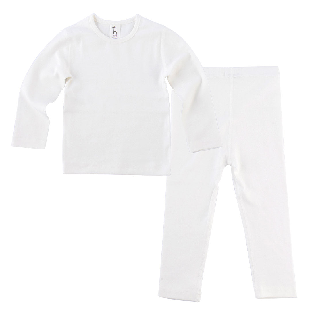 Organic cotton baby toddler pajamas set with flat seams, featuring a high-tension design, from Amber Erebus baby clothing collection.