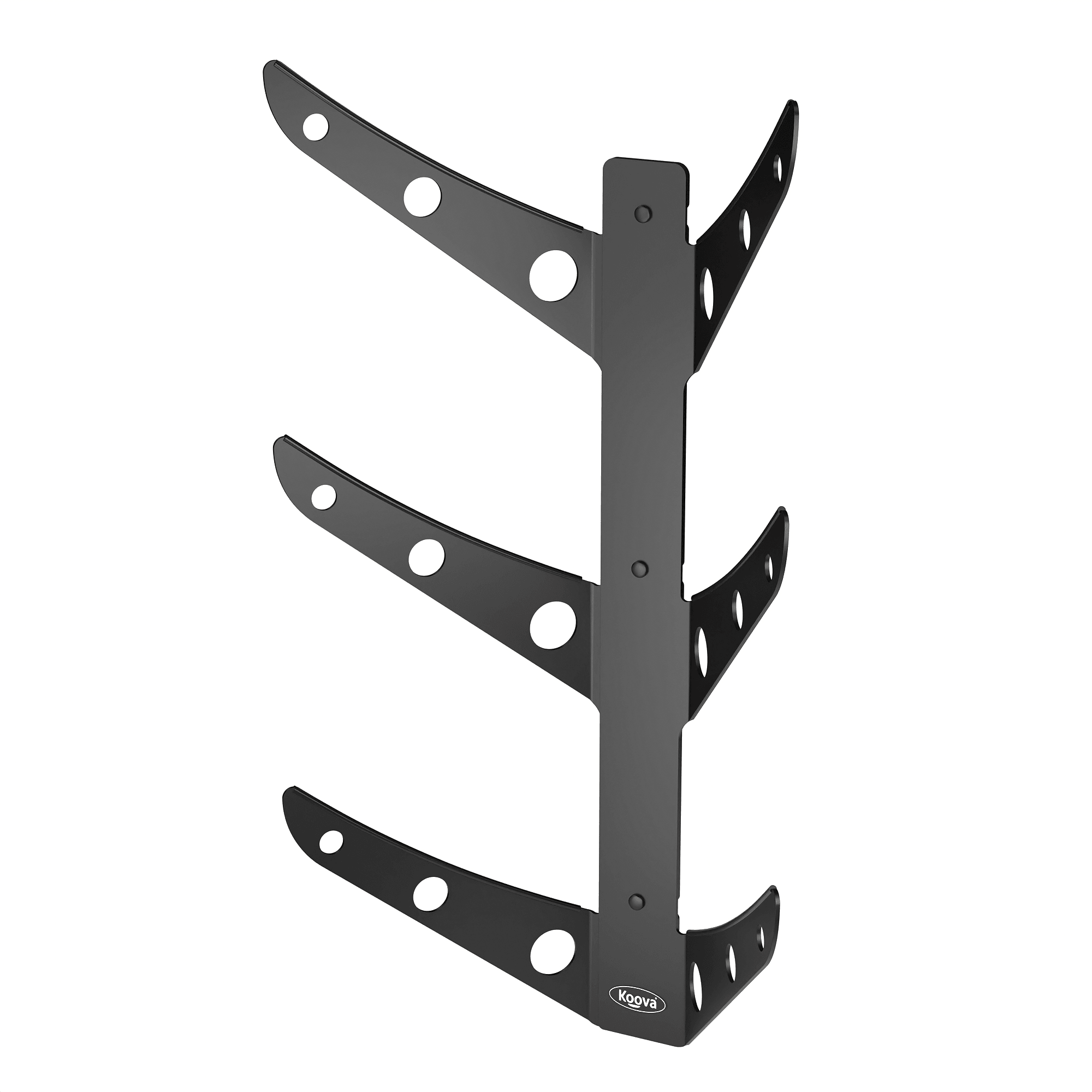 Crimson Astraeus skateboard rack holding one, two, or three skateboards, made of durable material for organized storage.