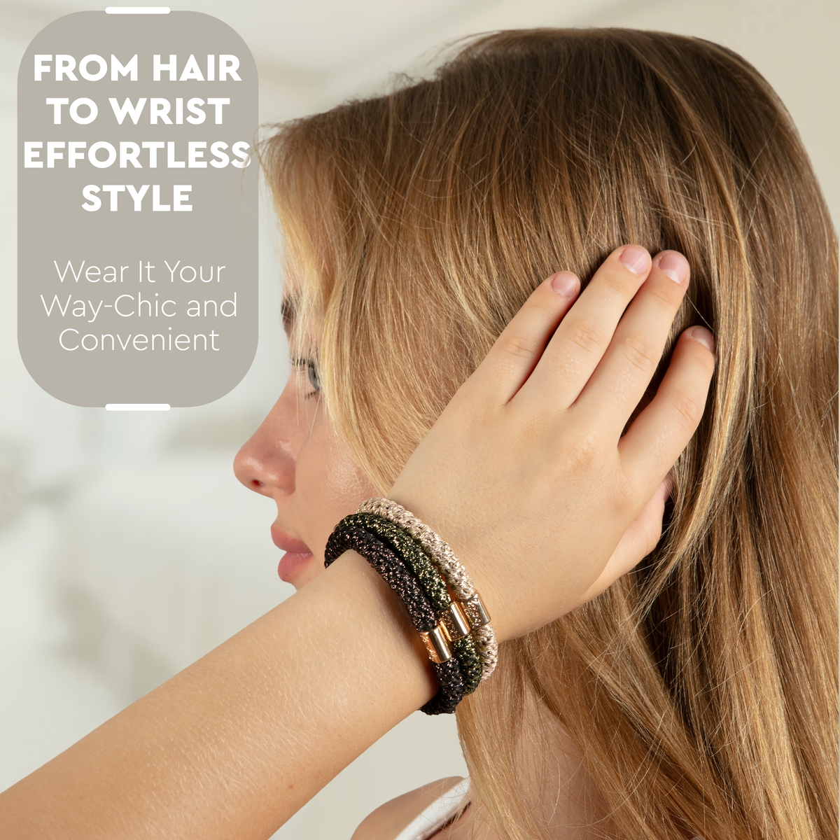 Luxe Hair Pony 12-Pack | Champagne Blush