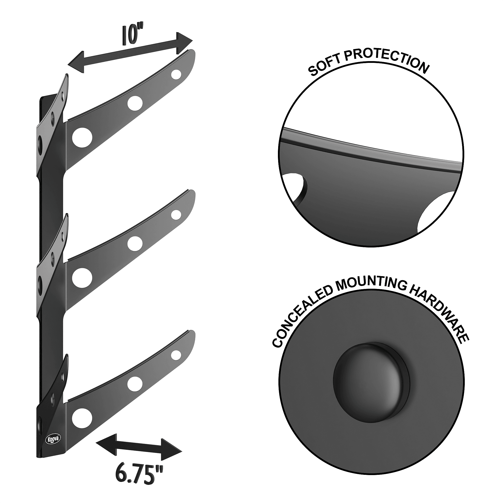 Crimson Astraeus skateboard rack holding up to three skateboard decks, ideal for organizing and displaying skateboards at home or skate park.